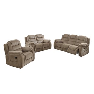 Staas Reclining 3 Piece Living Room Set by Red Barrel Studio®
