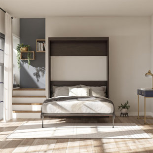 horizontal inline murphy bed and inline sofa