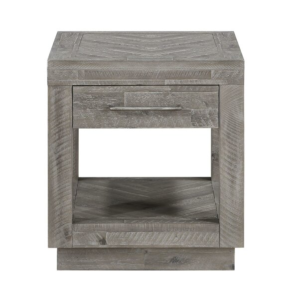 Macaluso Acacia Wood End Table By Williston Forge