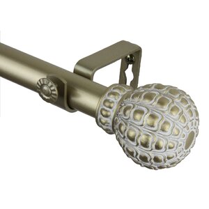 Pod Single Curtain Rod and Hardware Set