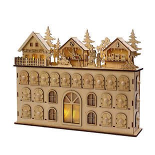 Christmas Advent Calendars You Ll Love Wayfair Led Wooden Advent Calendar