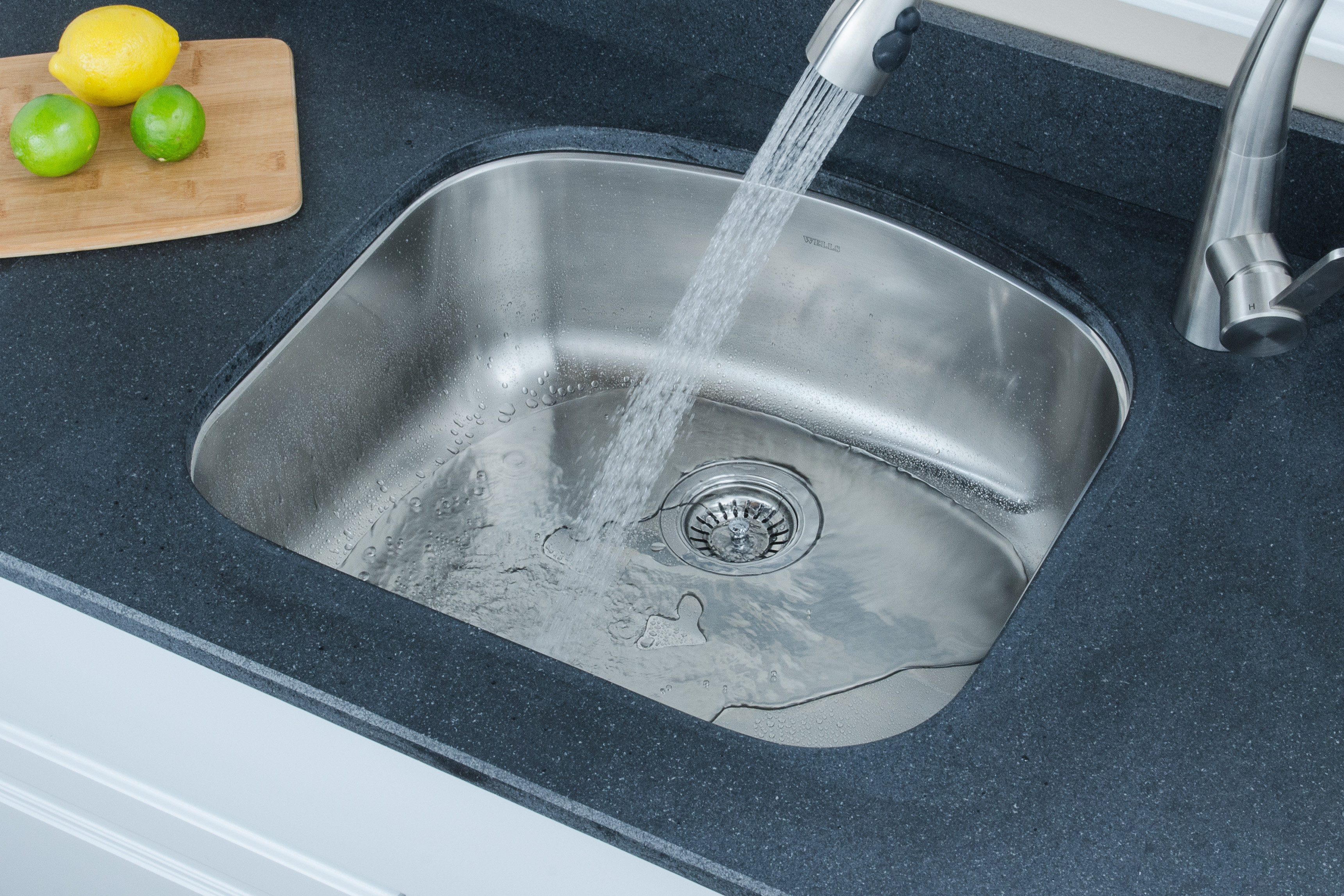 Wells Sinkware Chicago Series 23 06 L X 20 88 W D Shaped Kitchen Sink Wayfair<script async src=