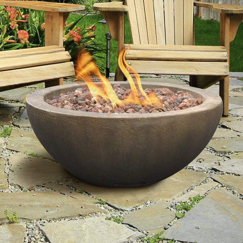 Bond Mondavi Envirostone Propane Fire Pit Reviews Wayfair