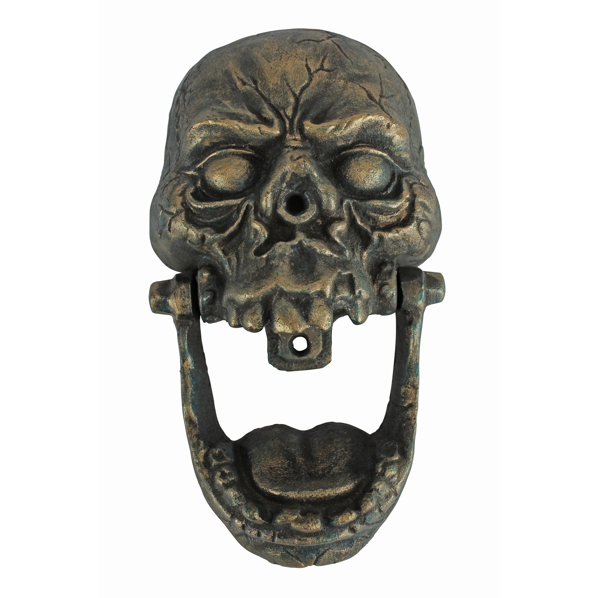 Design Toscano Knock Jaw Skull Cast Iron Door Knocker Wayfair