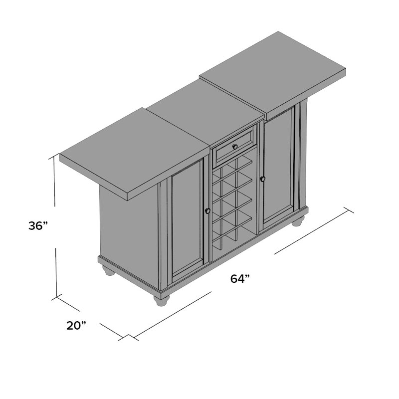 Three Posts Shady Dale Bar with Wine Storage & Reviews Wayfair
