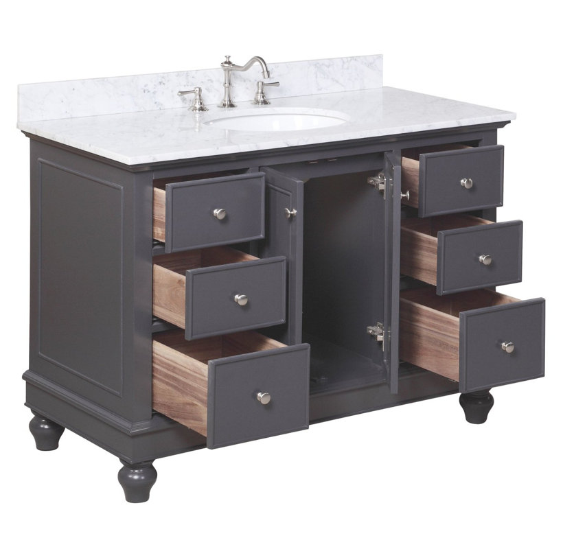 Bathroom Vanity Nashville Tn kbc bella 48" single bathroom vanity set & reviews | wayfair Bathroom Vanity Nashville Tn kbc bella 48" single bathroom vanity set & reviews | wayfair