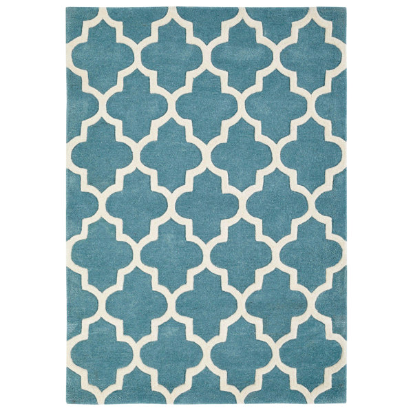 Latitude Vive Grant HandWoven Teal Rug & Reviews Wayfair.co.uk
