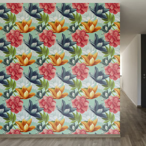 Hawaiian Blooms Removable 8' x 20
