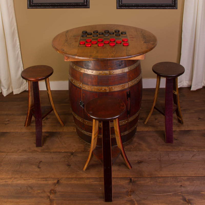 Napa East Collection Whiskey Barrel 5 Piece Pub Table Set & Reviews