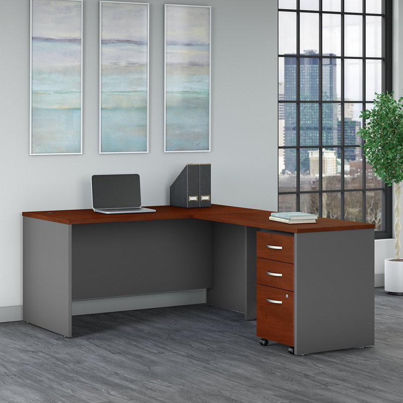 Bush Business Furniture Series C Reversible L Shape Executive Desk