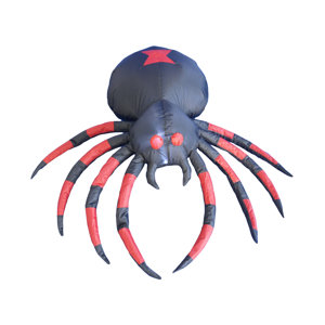 Halloween Inflatable Black Spider Decoration