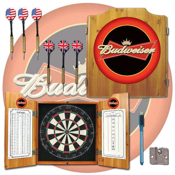 Budweiser Dart Cabinet by Trademark Global