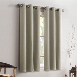 Mandurah Solid Max Blackout Grommet Single Curtain Panel