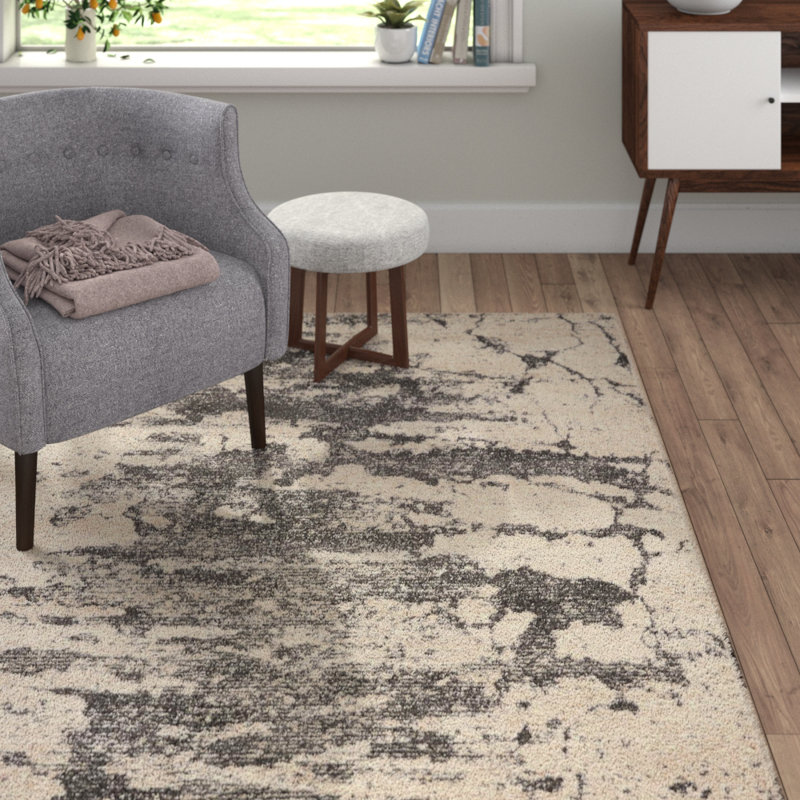 Metro Lane Teppich Akins In Elfenbein Grau Bewertungen Wayfair De