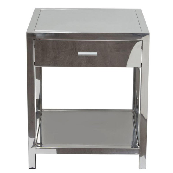 Katara Square Stainless Steel End Table By Orren Ellis Today Only Sale