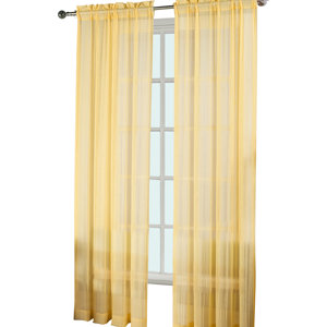 Fiesta Solid Sheer Curtain Panel