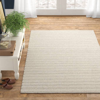 Lotta Jansdotter Textila Handwoven Wool Saffron Gray Rug Wayfair