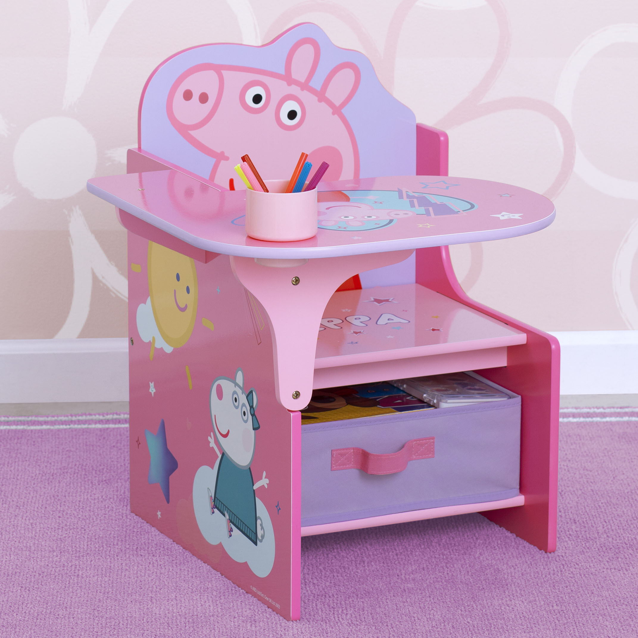 childrens table and chairs peppa pig