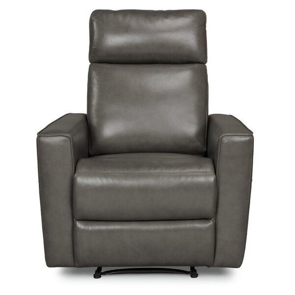 Pell Leather Power Recliner By Latitude Run