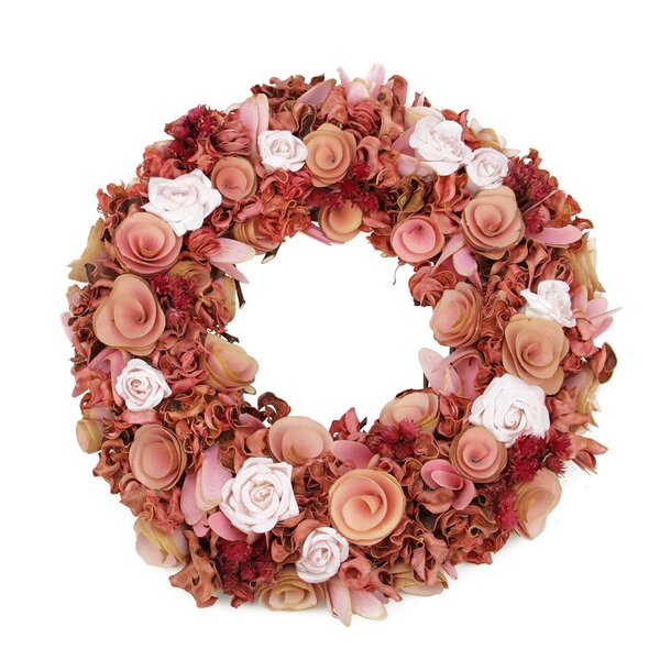 Flowers and Leaves 12.5 Floral Wreath by Northlight Seasonal