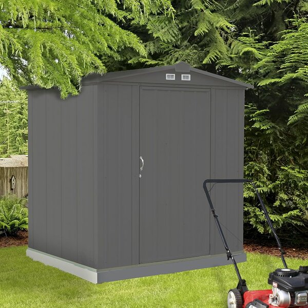 EZEE 6 ft. W x 5 ft. D Metal Tool Shed by Arrow