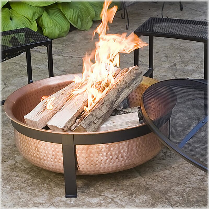 Copper Wood Burning Fire Pit