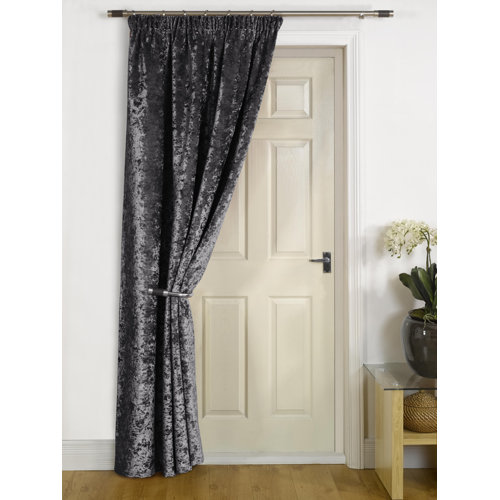 Pimentel Pencil Pleat Room Darkening Thermal Single Curtain Rosdorf Park Colour: Charcoal