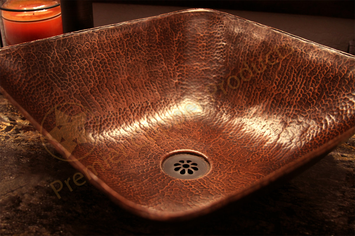 Premier Copper Products Metal Square Vessel Bathroom Sink & Reviews