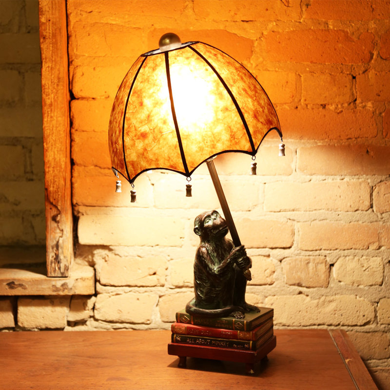 Crites Intellectual Monkey 22" Table Lamp