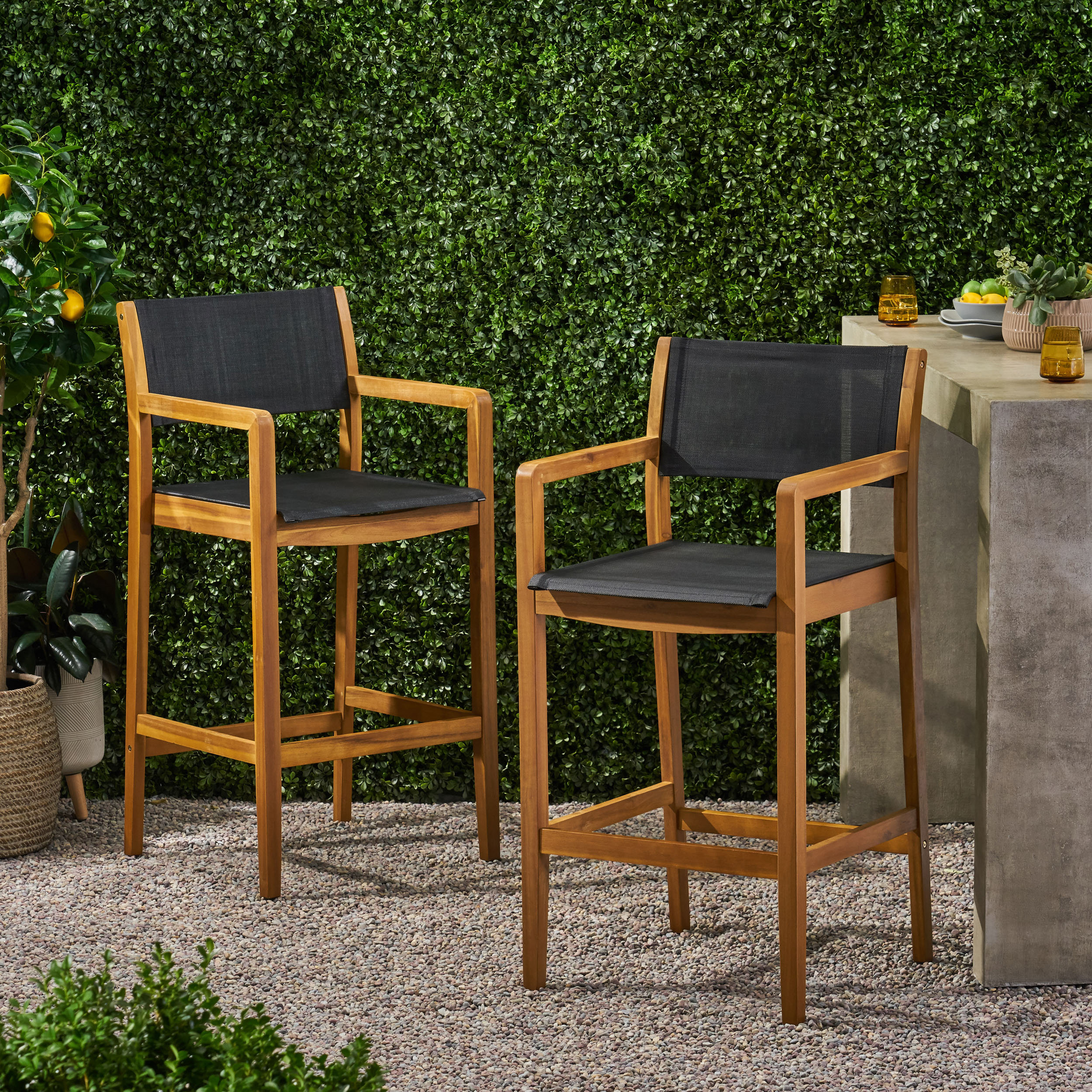 garden bar and stool set