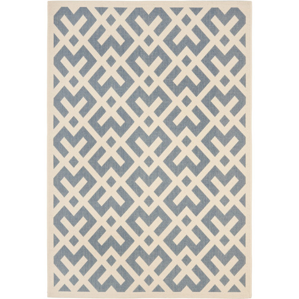 Mcintire Blue Indoor/Outdoor Area Rug by Mercury Row