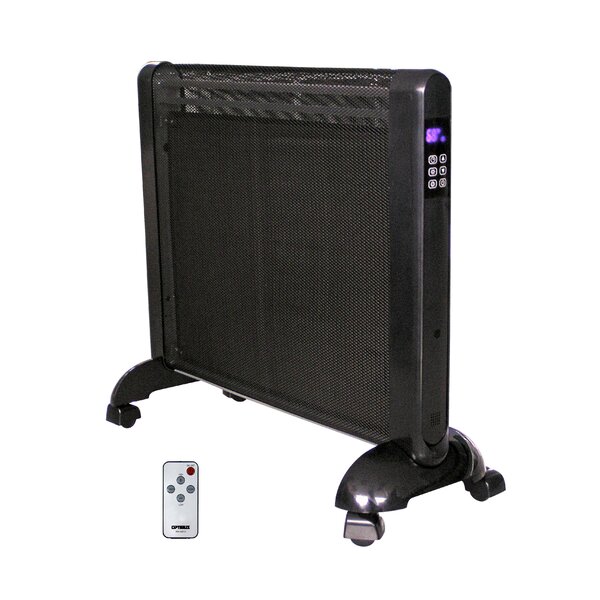 1,500 Watt Portable Electric Convection Panel Heater with Remote by Optimus