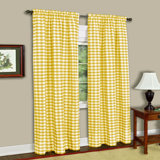 Check Plaid Yellow Gold Curtains Drapes You Ll Love In 2020