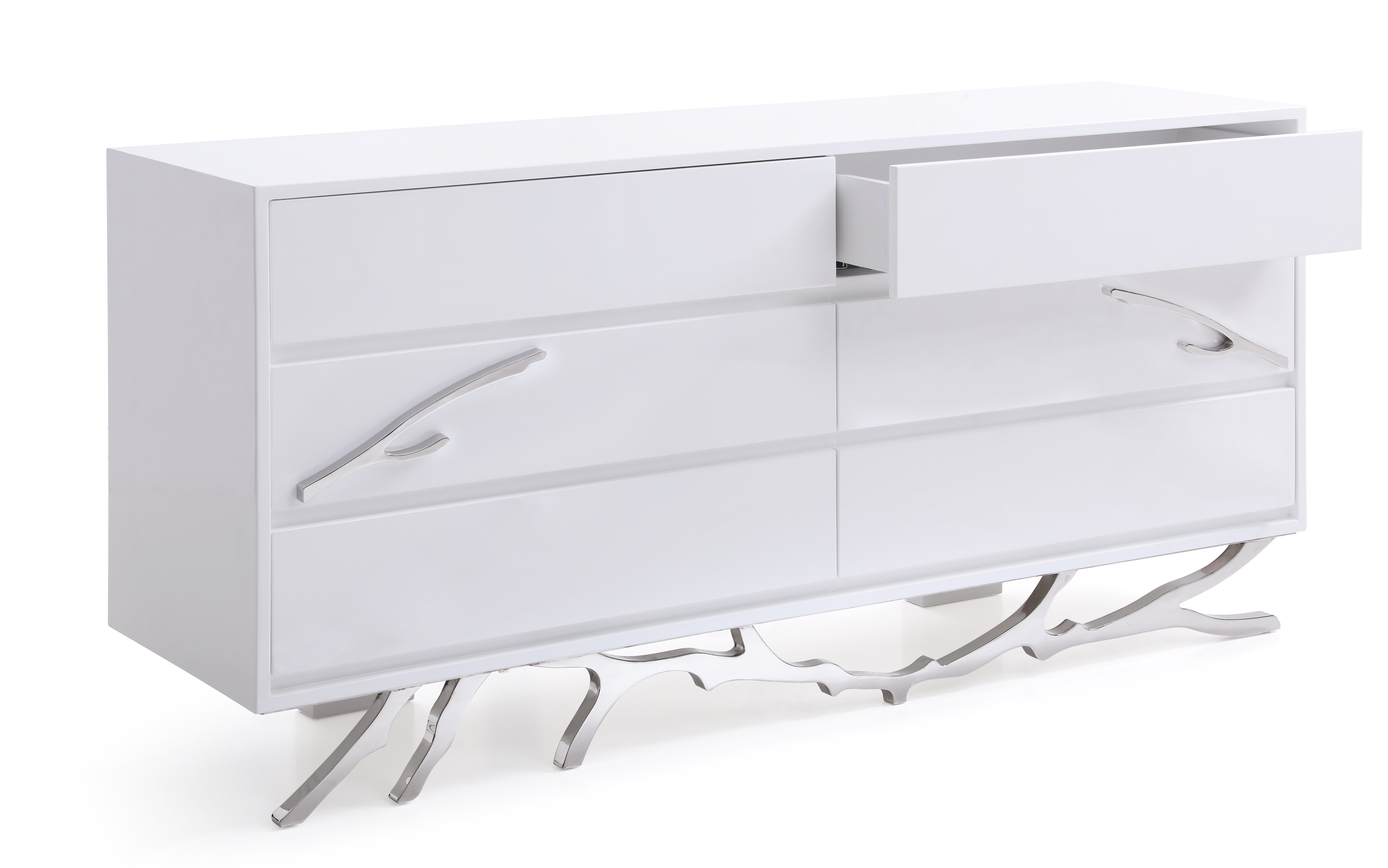 Everly Quinn Frisina Modern 6 Drawer Double Dresser Wayfair