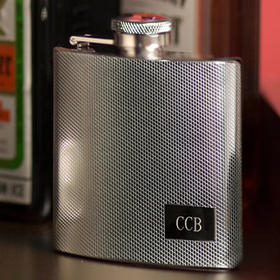 Personalized Gift Textured Flask JDS Personalized Gifts