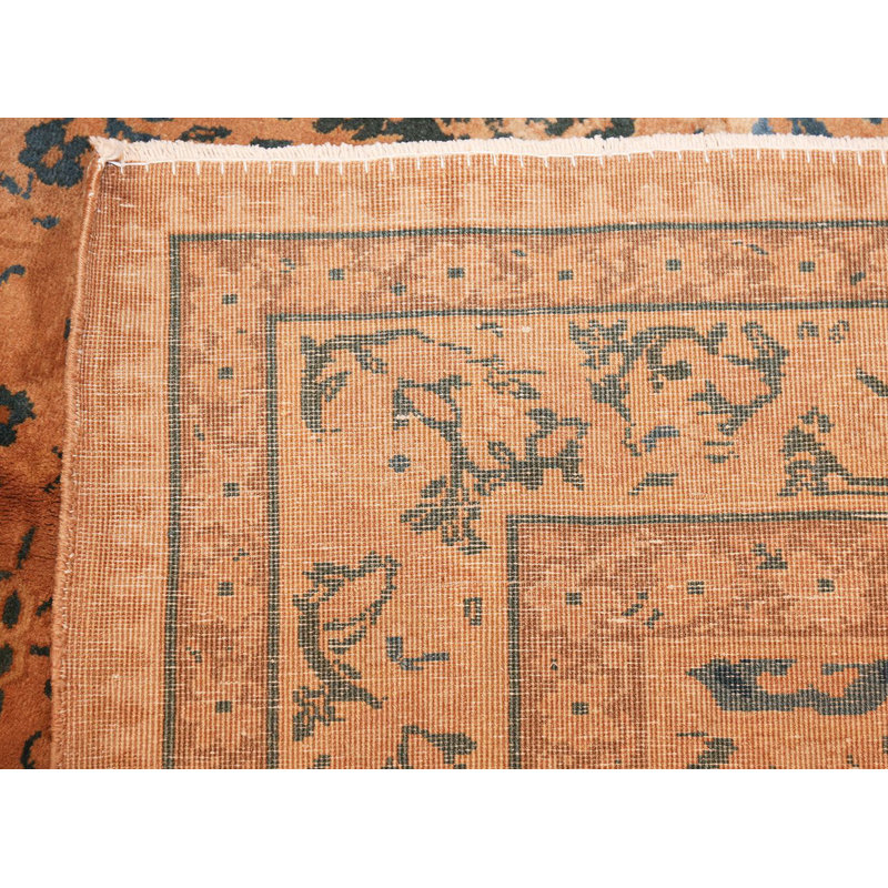 Nazmiyal Collection Indian Decorative Antique Blue Brown Area Rug