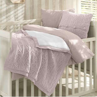 blush pink crib sheet