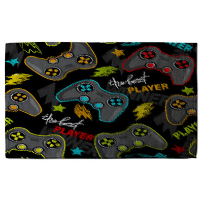 Retro Video Game Joystick Designer Kitchen Towel Andrew Lee Theme: Joystick Game