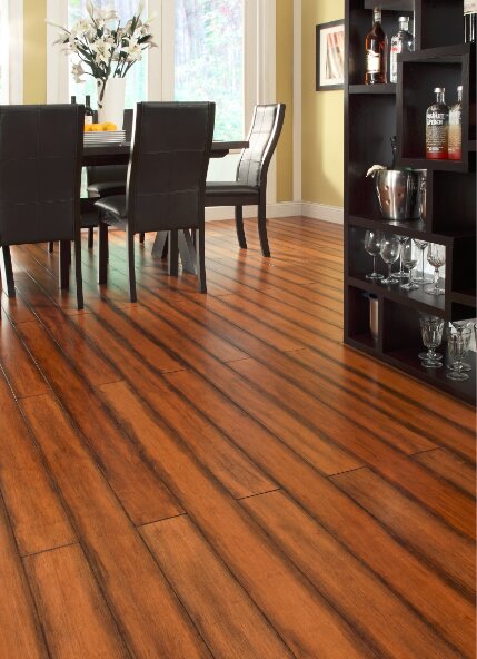 5 Engineered Strand Woven Bamboo  Flooring in Antique Toffee by Easoon USA