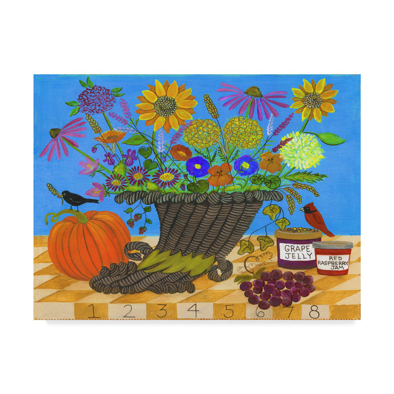Winston Porter Cornucopia Thanksgiving Sampler Acrylic Painting