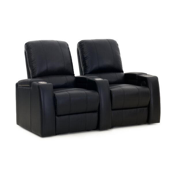 Leather Home Theater Row Seating  (Row Of 2) By Red Barrel Studio