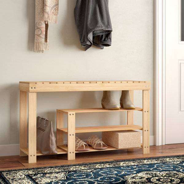 3-Tier Bamboo 10 Pair Shoe Rack By Rebrilliant Purchase