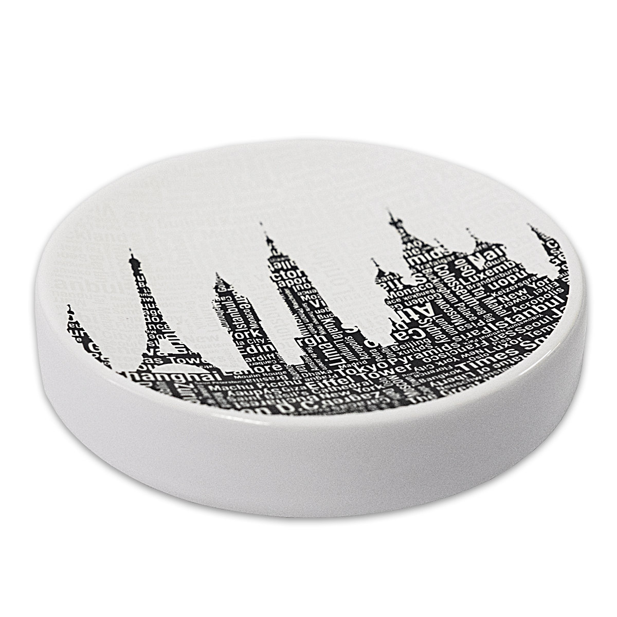 Ivy Bronx Elianna Silhouette City Resin Soap Dish Wayfair