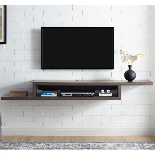 Ascend 60 Asymmetrical Wall Mounted TV Component Shelf by Martin Home Furnishings