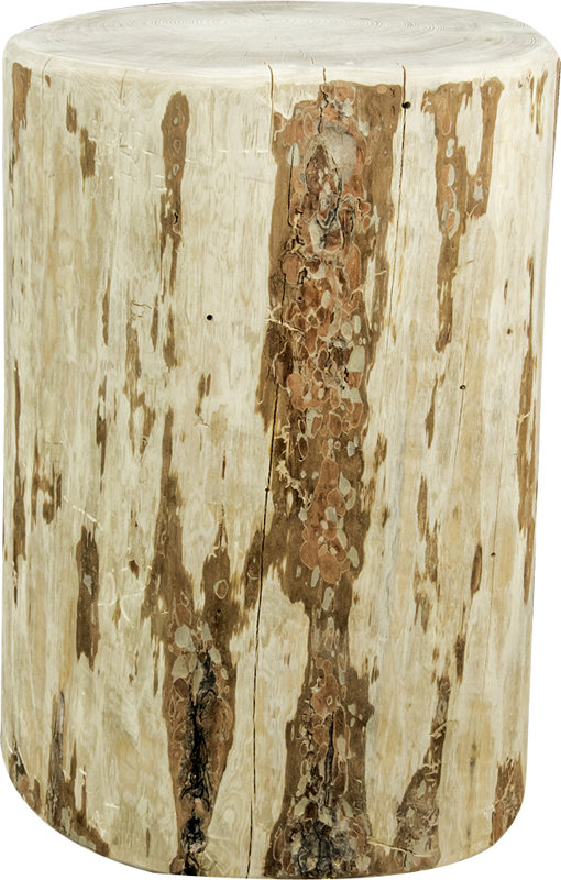 Rustic Stump End Table. Steal this Look! Collected European Farmhouse Home Decor #treestump #rusticdecor