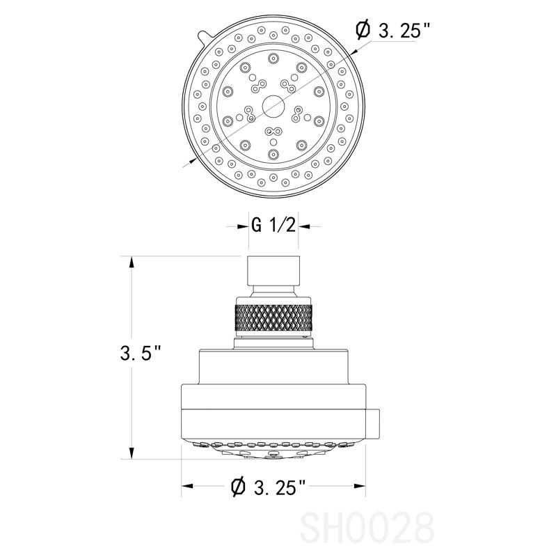 AKDY 2.5 GPM Shower Head & Reviews Wayfair