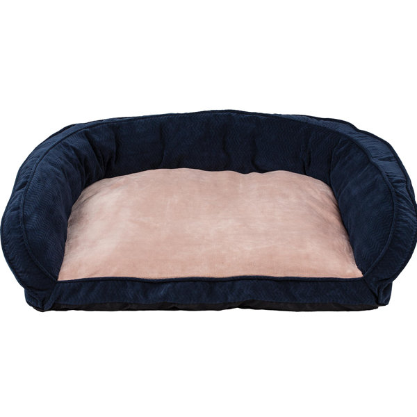 Chevron Gusset Couch Daydreamer Bolster Dog Bed by Precision Pet Products