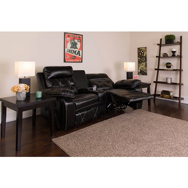 2-Seat Reclining Home Theater Loveseat By Winston Porter