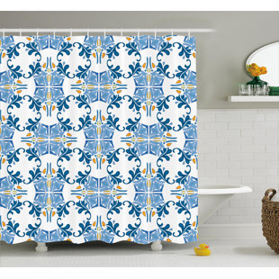 Design Decor Curtains Wayfair Tile Mosaic Design Decor Shower Curtain