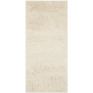 Yoan Shag and Flokati Ivory Area Rug